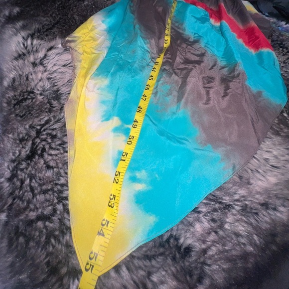Alice + Olivia Colorful One Shoulder Tie
Dye Asymmetrical Silk Dress Size XS - Picture 8 of 16